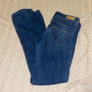 Levi’s Demi curvy wide leg blue jeans